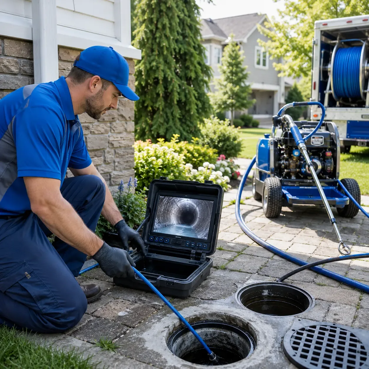 Outdoor drain cleaning professionals serving Cat Spring, TX